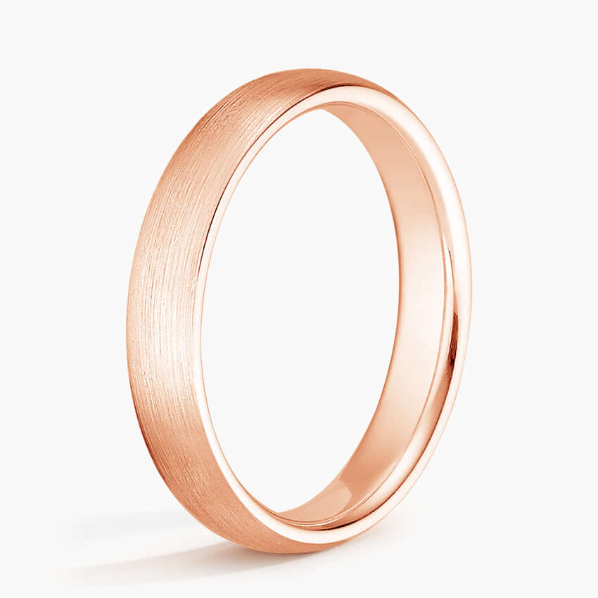 4mm rose gold wedding band
