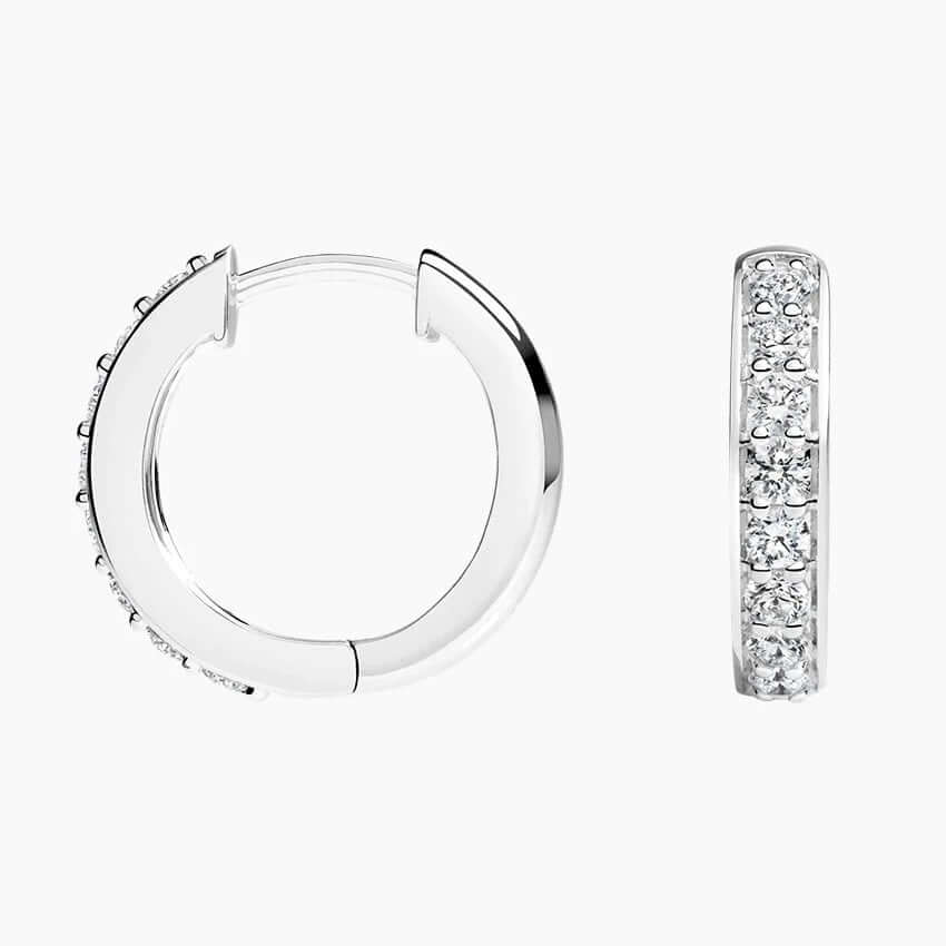 diamond set hoop earring white pov2