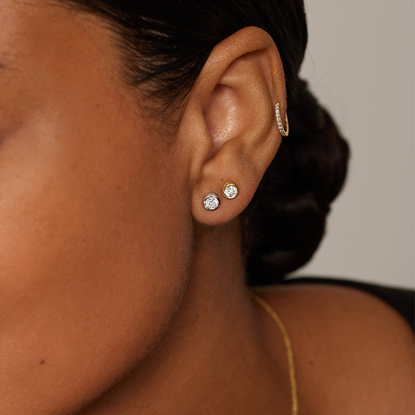 Venus Bezel Diamond Earrings (1/2 Ct. Tw.)