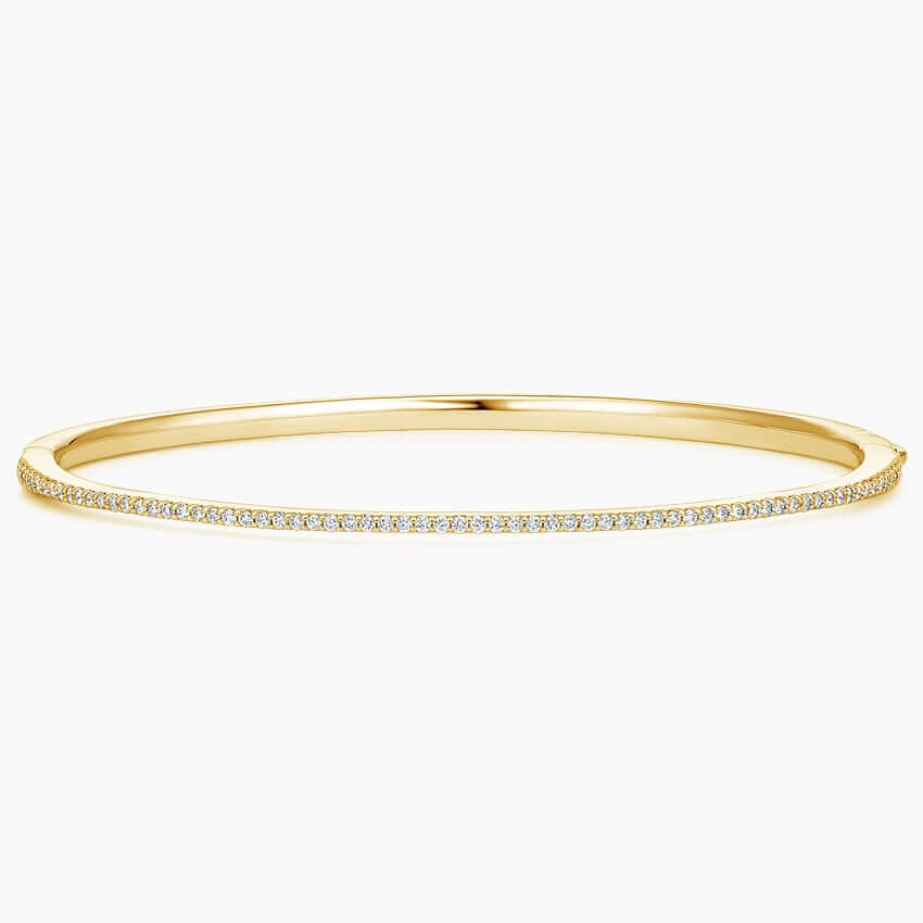 yellow gold Zoey Diamond Bangle Bracelet