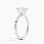 engagement ring tow tone princess cut diamond white gold 