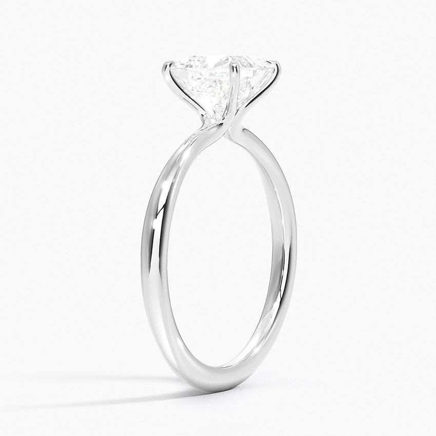 princess lab diamond claw prongs white