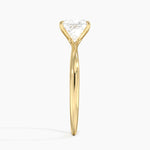 princess lab diamond claw prongs rose side