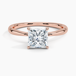 princess lab diamond claw prongs rose face