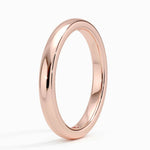 2.5mm rose gold wedding ring