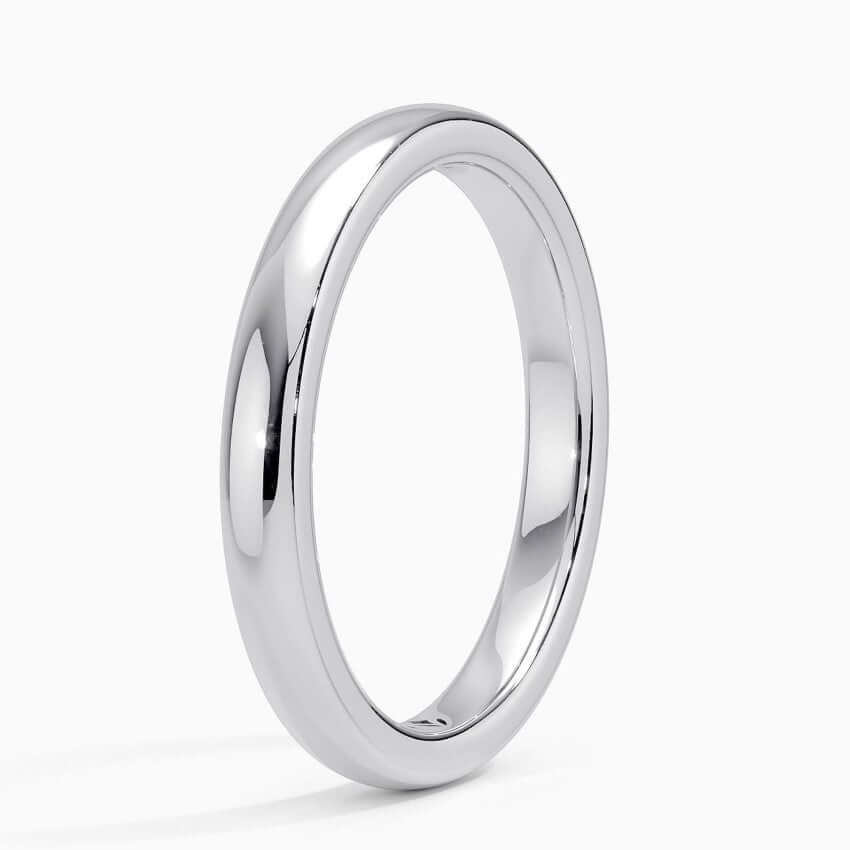 white gold wedding ring 2.5mm