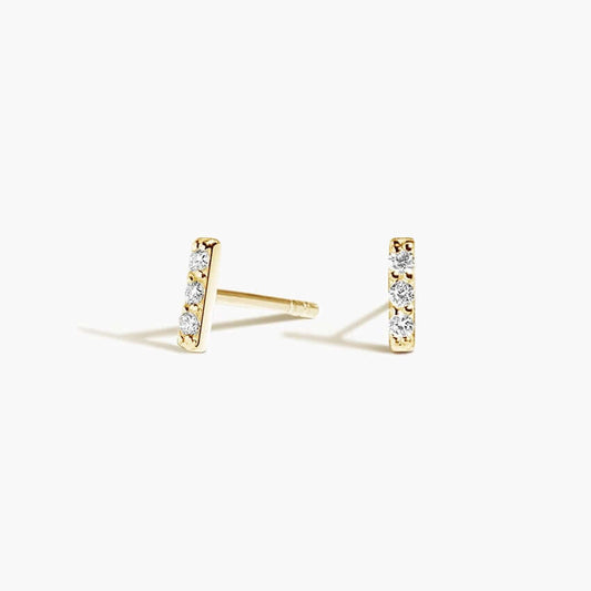 3 stone petite earring 