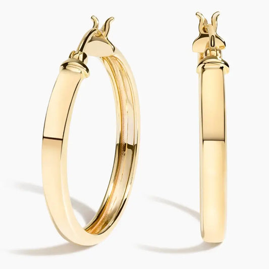 gold hoop earring