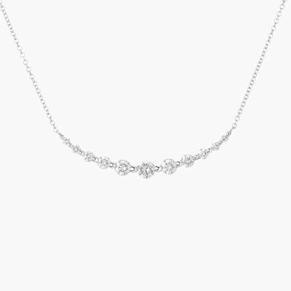 11 degrade diamonds set necklace