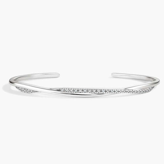 white gold diamond bangle 