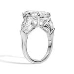 Diamond ring with a white background
