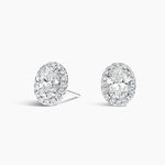 Matilda Oval Diamond Halo Stud Earrings (2 ct. tw.)